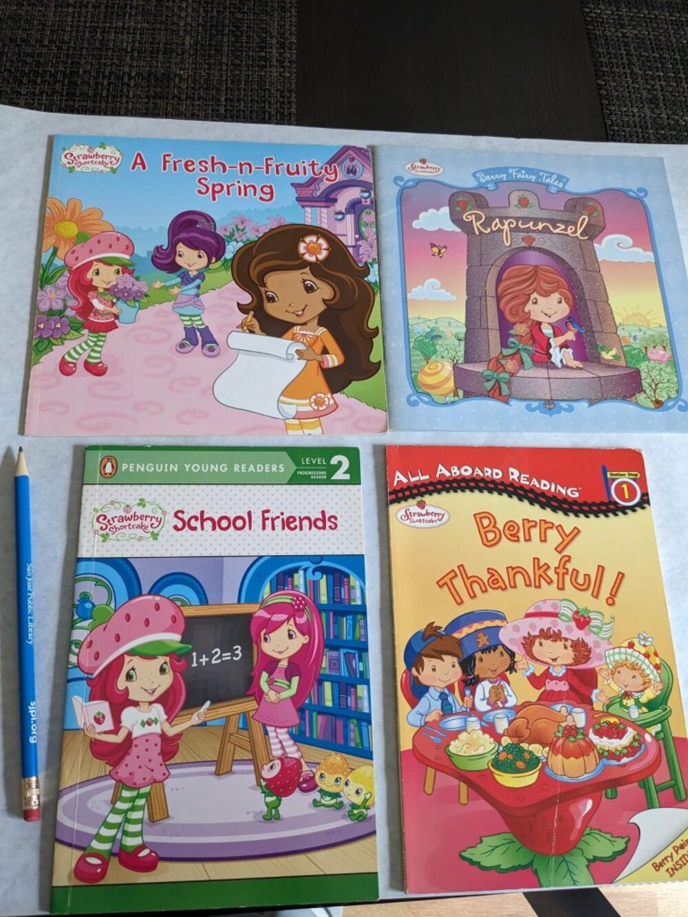 Lot of 4 Strawberry Shortcake Books 2004-2012